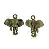 Tibetan Style Alloy Elephant Pendants TIBEP-1478-AB-FF-1