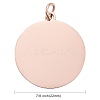 Ion Plating(IP) 304 Stainless Steel Pendants LS-STAS-I311-06RG-3