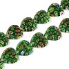 Handmade Millefiori Glass Beads Strands LAMP-T021-29E-1