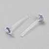 Resin Stud Earring Finding RESI-WH20001-08B-2