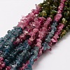 Natural Tourmaline Chip Bead Strands G-M298-15-1