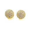 Rack Plating Brass Clear Cubic Zirconia Pendants KK-S379-03G-1
