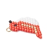 Beaded Bird Charms PALLOY-MZ01172-02-4