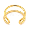 Ion Plating(IP) 304 Stainless Steel Hollow Open Cuff Ring for Women RJEW-A043-12G-3