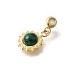 Synthetic Malachite Sun Pendants STAS-H202-24G-2