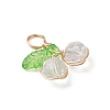 Cherry Glass Pendants PALLOY-JF03470-06-3