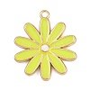 Alloy Enamel Pendants ENAM-H002-02G-03-1