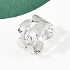 304 Stainless Steel Adjustable Open Cuff Rings for Women RJEW-K299-01P-2