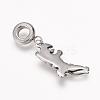 304 Stainless Steel European Dangle Charms OPDL-G006-20AS-2