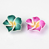 Handmade Polymer Clay 3D Flower Plumeria Beads CLAY-Q192-20mm-M-2