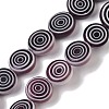Handmade Lampwork Beads Strands LK-R004-49H-1