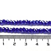 Electroplate Transparent Glass Beads Strands EGLA-A035-T3mm-A06-4