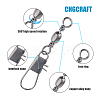 100Pcs Iron with Carbon Steel Fishing Rolling Bearing Connector FIND-CA0009-79-4