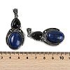 Dyed Natural Lapis Lazuli & Obsidian Pendants G-I370-08AS-07-3
