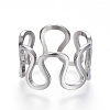Tarnish Resistant 304 Stainless Steel Wide Band Rings RJEW-G081-29P-1