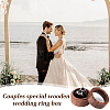 2-Slot Round Wood Ring Storage Boxes CON-HY0001-05C-5