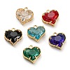 Golden Tone Brass Charms KK-D038-02G-1
