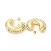 Rack Plating Brass Donut Stud Earrings EJEW-D073-06G-2