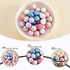 100Pcs 15mm Silicone Beads Multicolor Round Silicone Beads Kit Loose Bulk Silicone Beads for Keychain Making Necklace Bracelet Crafts JX325A-5