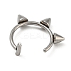 Non-Tarnish 304 Stainless Steel Cone Beaded Cuff Earrings AJEW-K037-02P-3