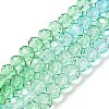 Transparent Painted Glass Beads Strands X1-DGLA-A034-T8mm-A16-2