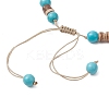 Summer Beach Starfish Turtle Adjustable Anklets AJEW-AN00634-01-4