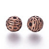 Tibetan Style Zinc Alloy Beads PALLOY-L230-01R-RS-2