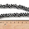 Spray Painted Opaque Glass Enamel Beads GLAA-G128-01-5