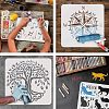 Plastic Reusable Drawing Painting Stencils Templates DIY-WH0202-272-4