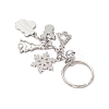Alloy Enamel Brass Bell Keychains X1-KEYC-TA00039-4