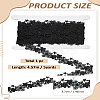 5 Yards Polyester Embroidery Flower Lace Trim OCOR-LP0004-51B-2