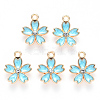 Alloy Enamel Pendants X-ENAM-S121-052C-2