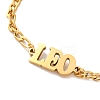 Constellation 202 Stainless Steel Figaro Chain Link Bracelets for Women Men LS-AJEW-U006-01I-2