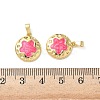 Brass Enamel Pendants KK-I371-30G-02-3
