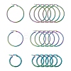 3 Pairs 3 Size 304 Stainless Steel Huggie Hoop Earrings EJEW-FS0001-03-1