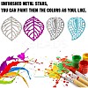 60Pcs 2 Styles Iron Leaf Ornaments AJEW-GF0012-11A-6
