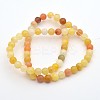 Natural Topaz Jade Round Beads Strands G-D663-6mm-2