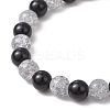 2Pcs Halloween Alloy Enamel Charm Bracelets BJEW-JB12106-5