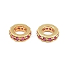 Brass Micro Pave Cubic Zirconia European Beads CU-CBAB99C-04G-01-3