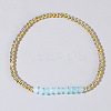 Colorful Mixed Brass Synthetic Gemstone Bead Copper Bracelet Women's Fashion Jewelry Wholesale RJ2833-3-1