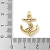 Brass Micro Pave Cubic Zirconia Pendants KK-C086-13G-02-3