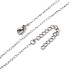 1.5MM 304 Stainless Steel Cable Chain Necklaces NJEW-T016-29P-4