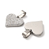 201 Stainless Steel Clay Pendants STAS-R166-02C-P-2