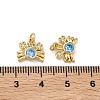 Brass Micro Pave Cubic Zirconia Charms X-KK-C252-03G-3