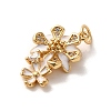 Brass Micro Pave Cubic Zirconia Pendants KK-K358-01C-G-2