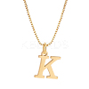 1pc 304 Stainless Steel Letter Pendant Necklaces NJEW-LP0001-38K-G-1