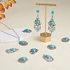 10pcs Turquoise+alloy pendant Vintage alloy earring head diy handmade material(5 styles) JX575A-5