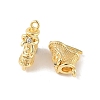 Brass Micro Pave Cubic Zirconia Pendants KK-Q816-26G-2