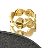 Textured Infinity 304 Stainless Steel Finger Ring for Women RJEW-L126-07B-G-3