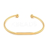Ion Plating(IP) 304 Stainless Steel Cuff Bangles BJEW-P331-03G-2
